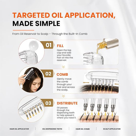 Hair Oil Applicator Comb ✨
