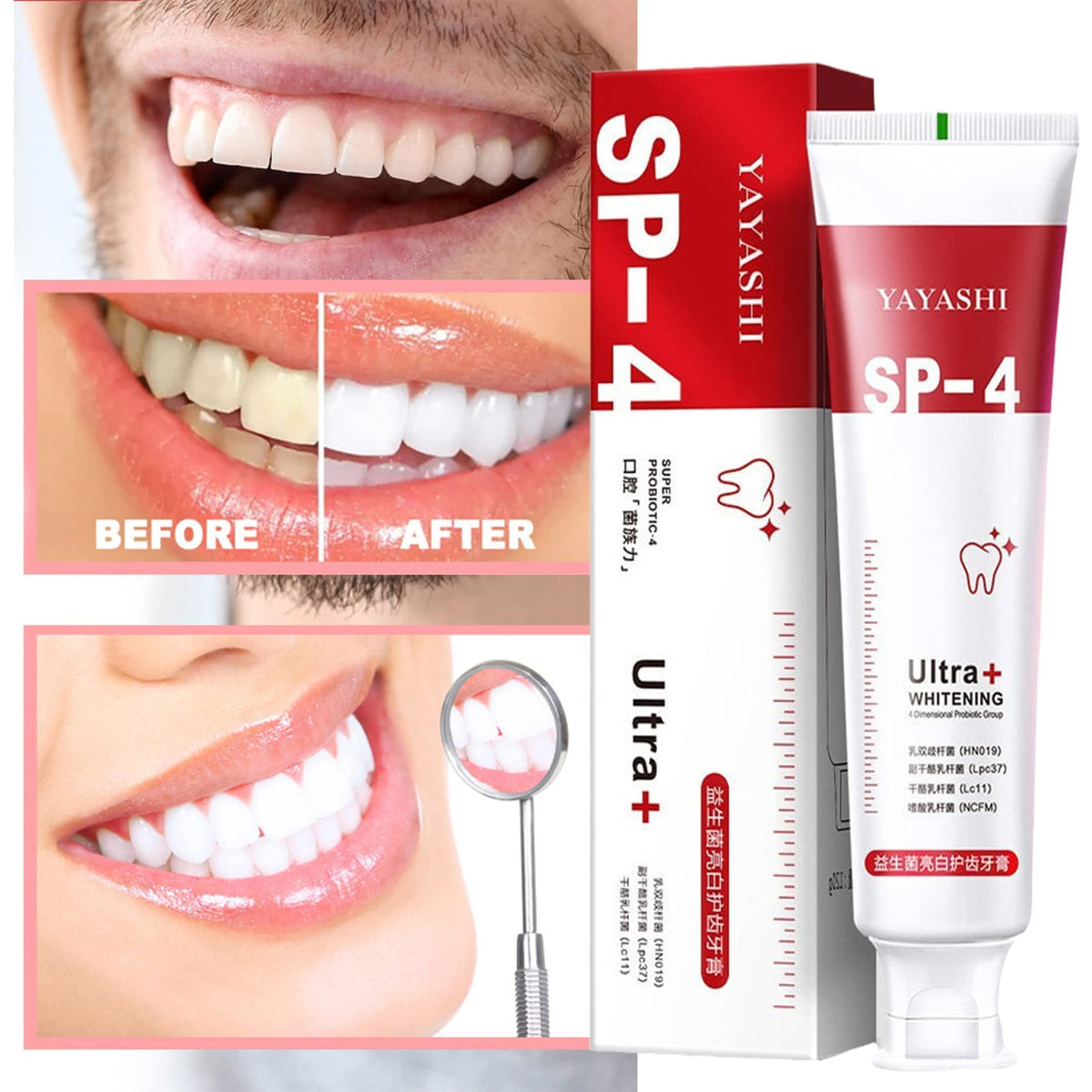*SP-4 Probiotic Whitening Toothpaste 🦷**